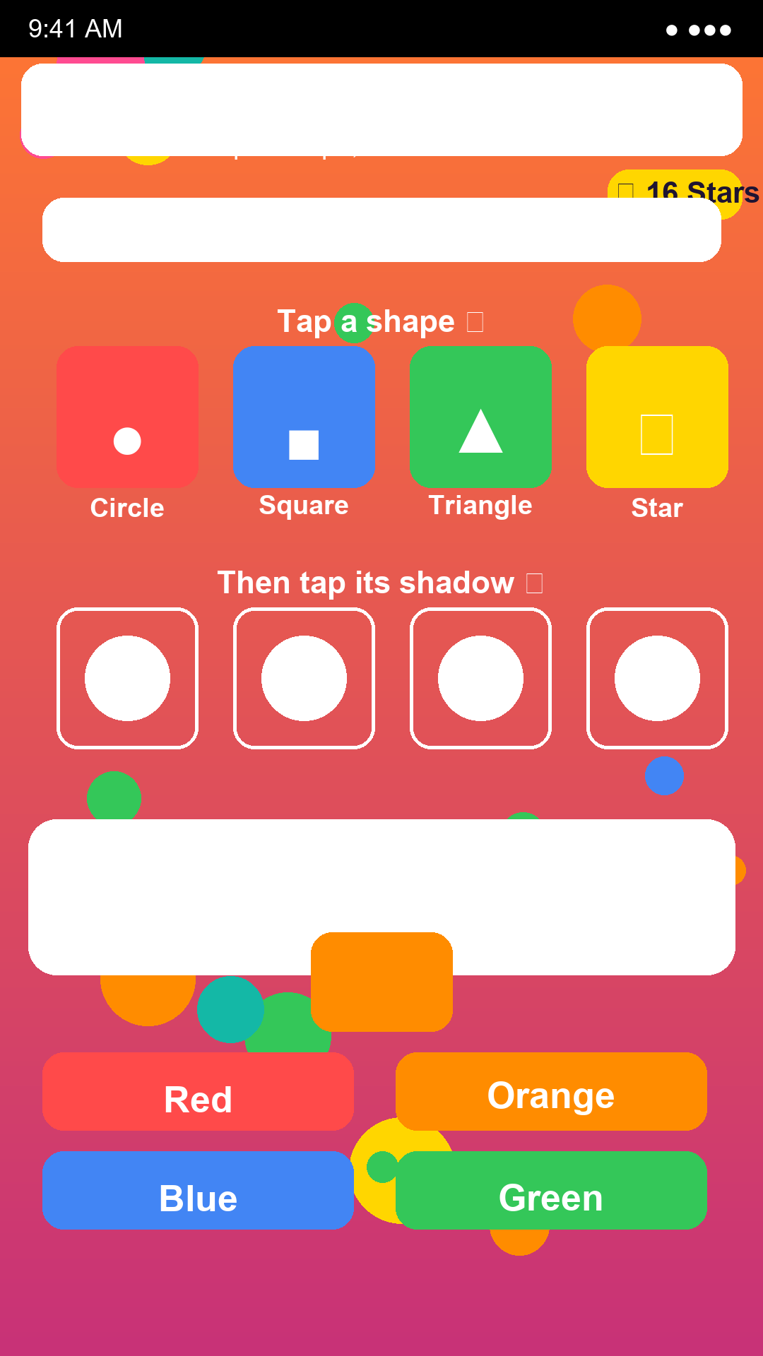 Shape Match and Colour Quiz