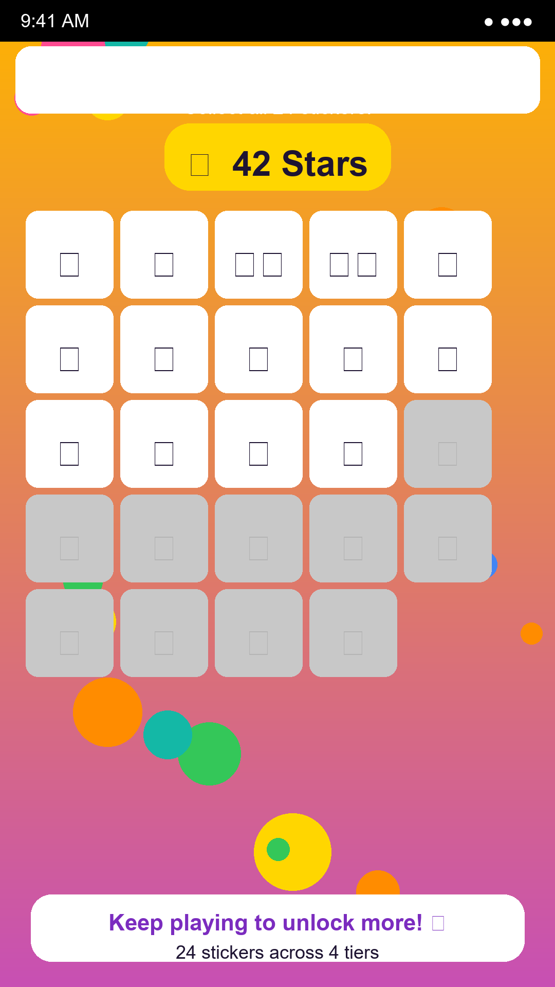 Sticker book and rewards